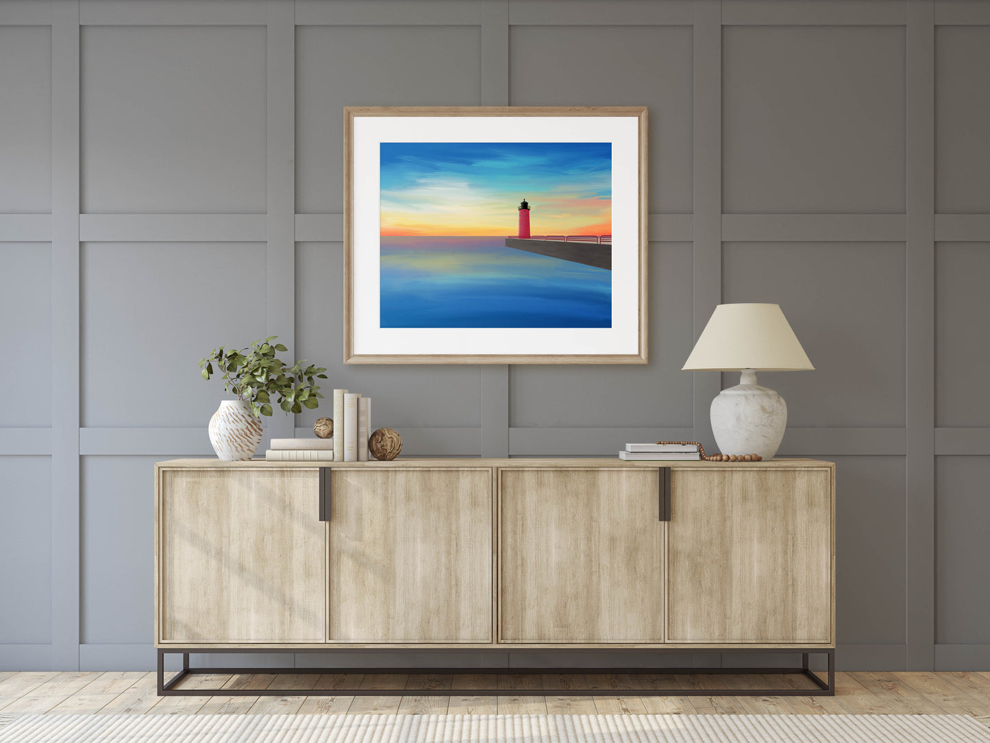Pierhead Lighthouse Milwaukee, WI Print