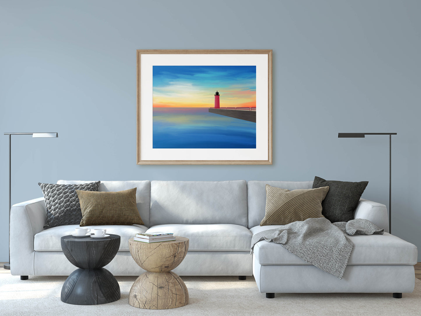 Pierhead Lighthouse Milwaukee, WI Print