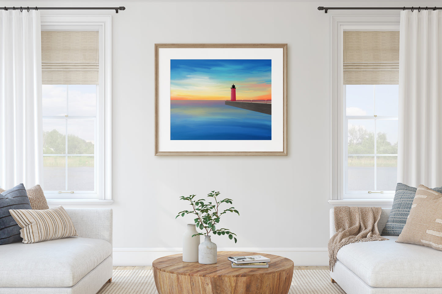 Pierhead Lighthouse Milwaukee, WI Print