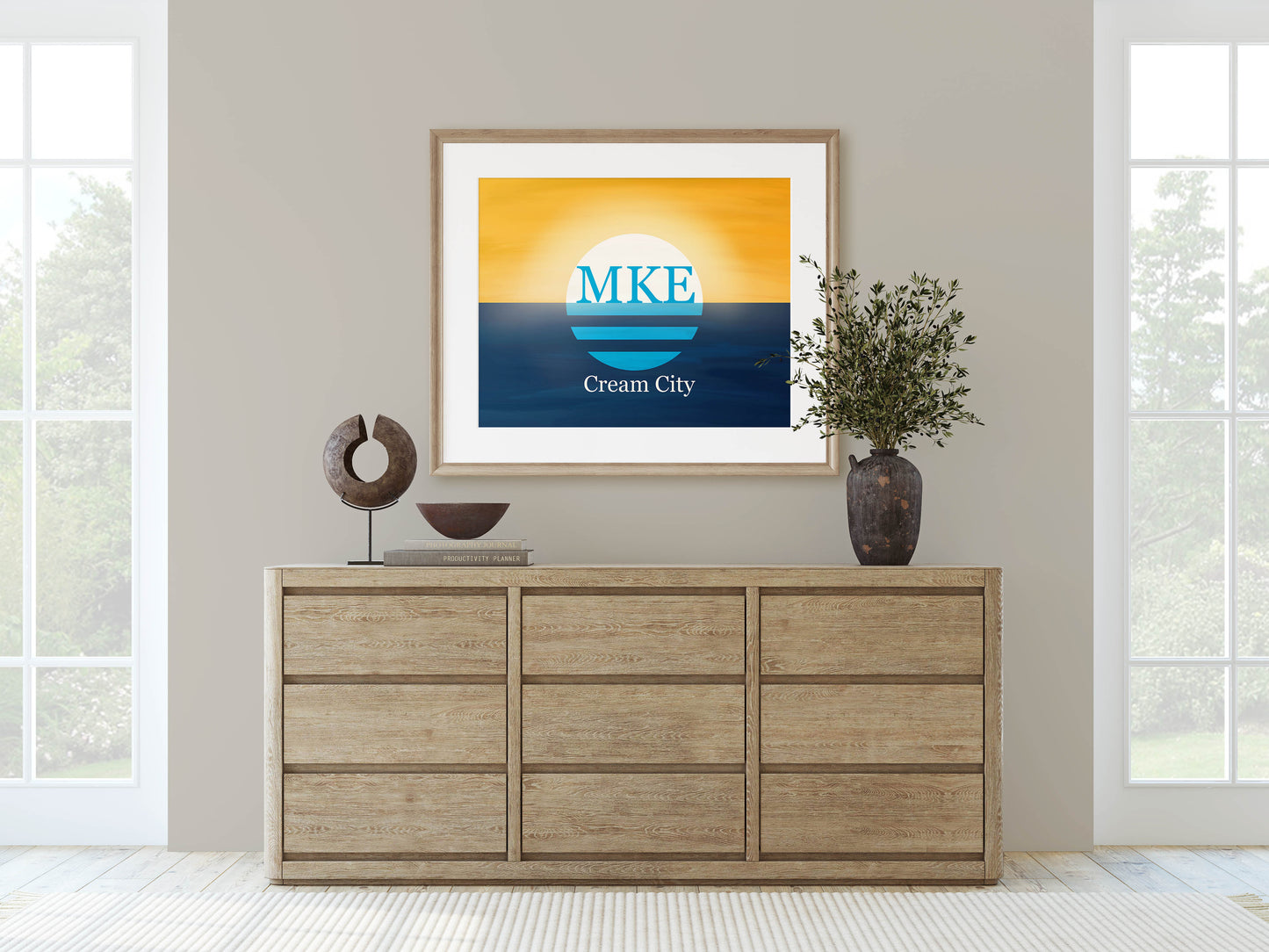 Milwaukee, WI Flag Print