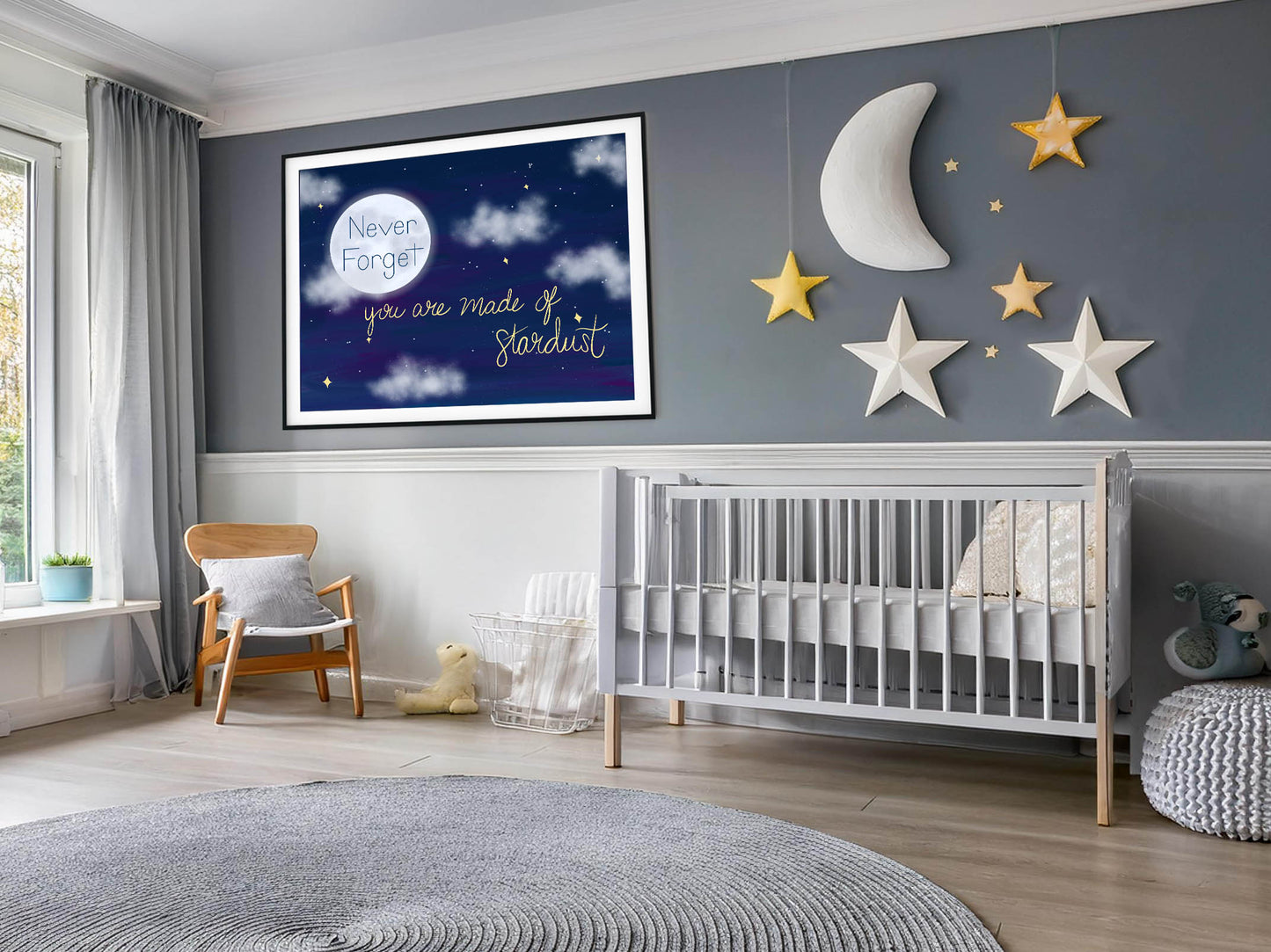 Stardust Nursery Print