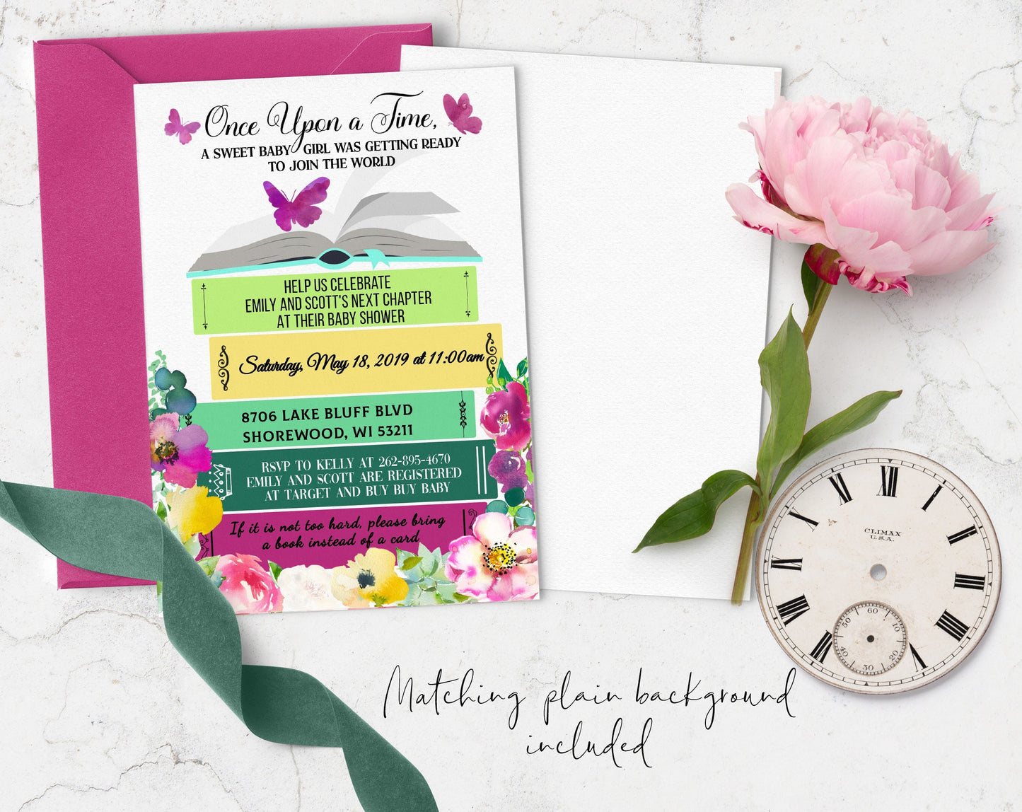 Storybook Baby Shower Invitation