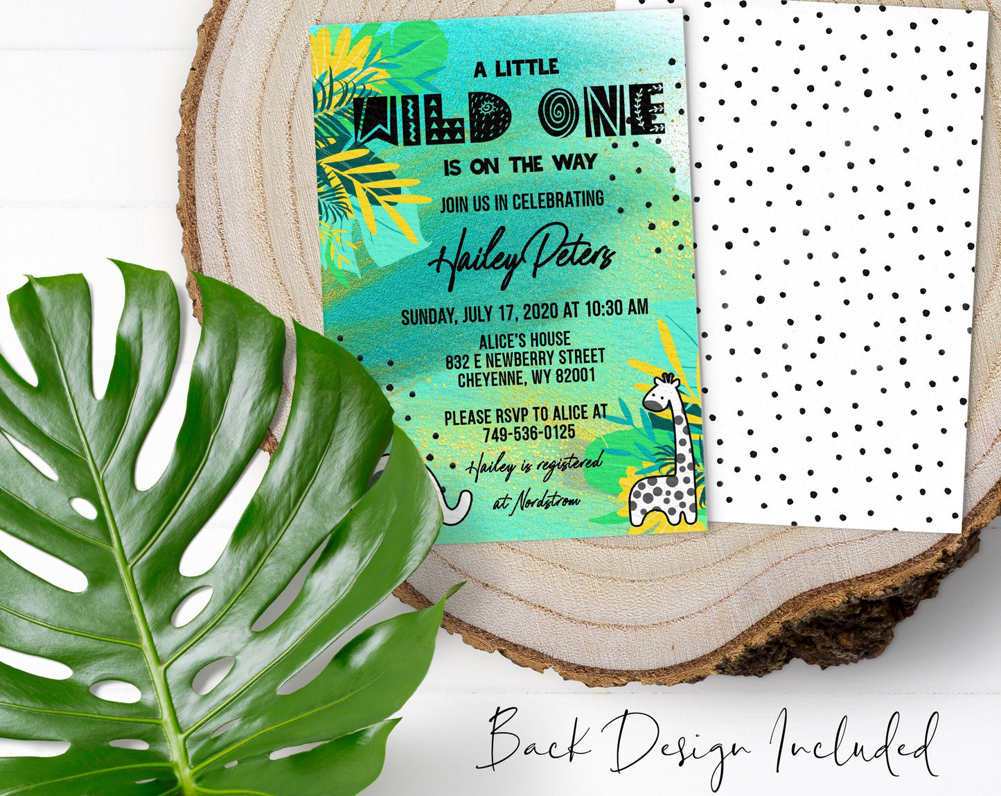 Wild One Baby Shower Invitation, Gender Neutral