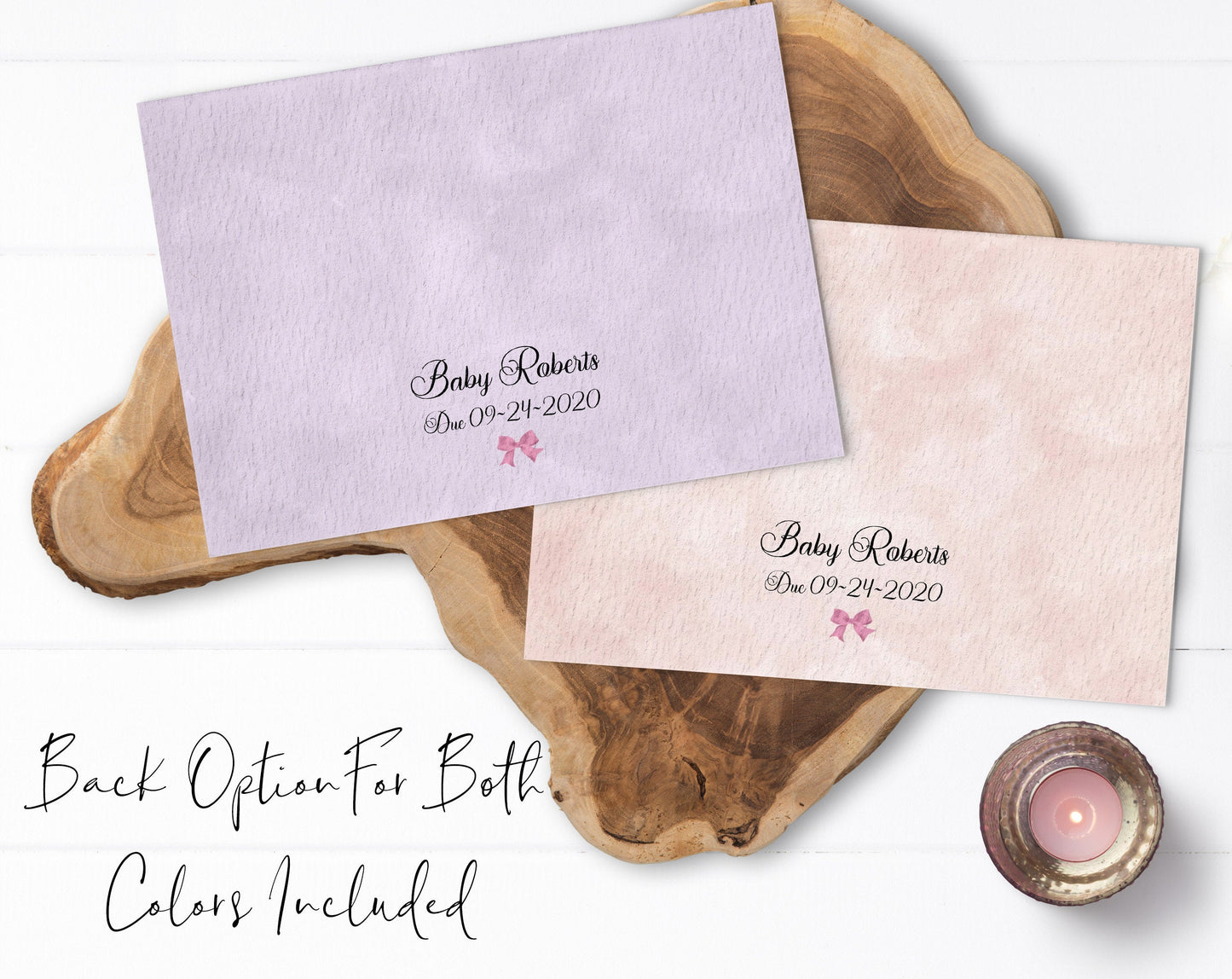 Floral Elephant Baby Shower Invitation, Blush