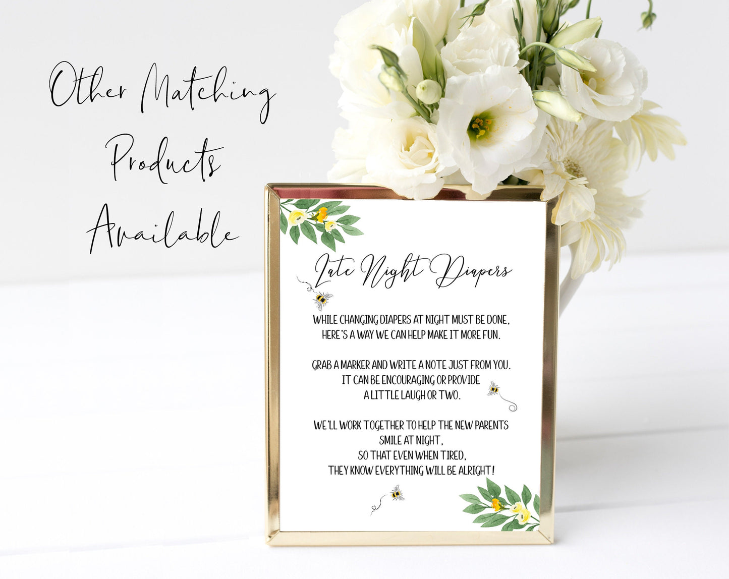 Bee Baby Shower, Wishes For Baby Activity