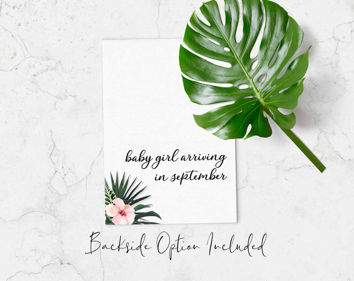 Hello Little One! Flamingo Baby Shower Invitation