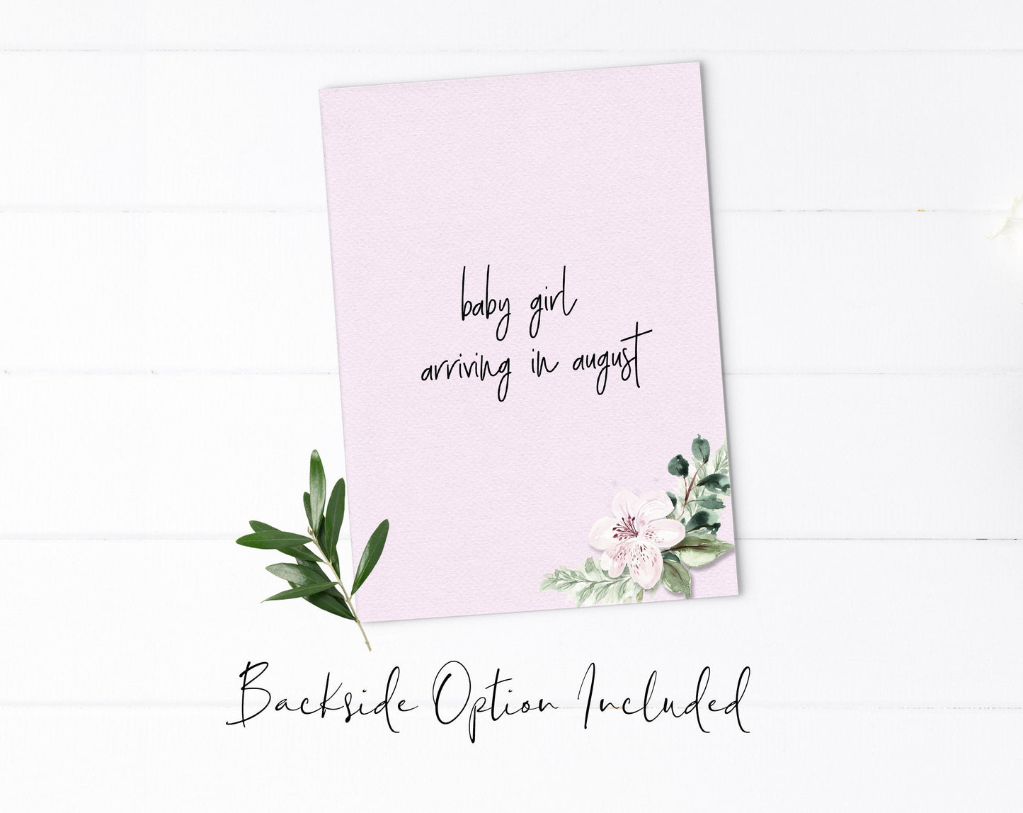Greenery and Floral Balloon Baby Shower Invitation