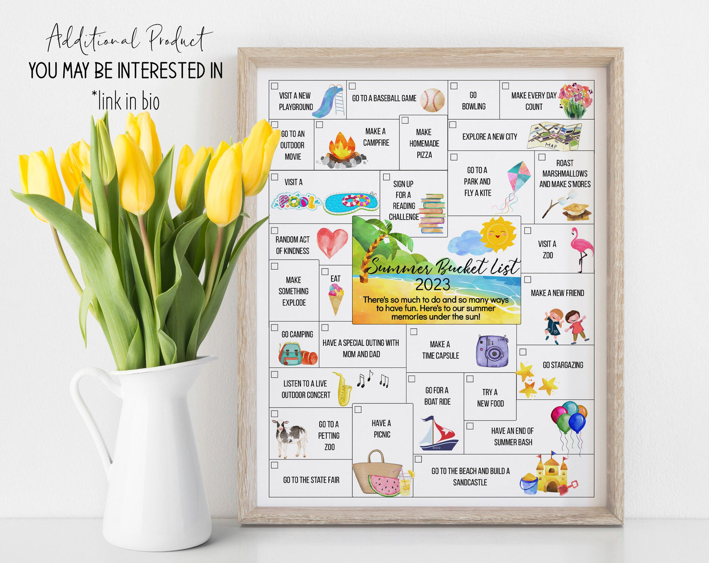 Customizable Beach Scavenger Hunt