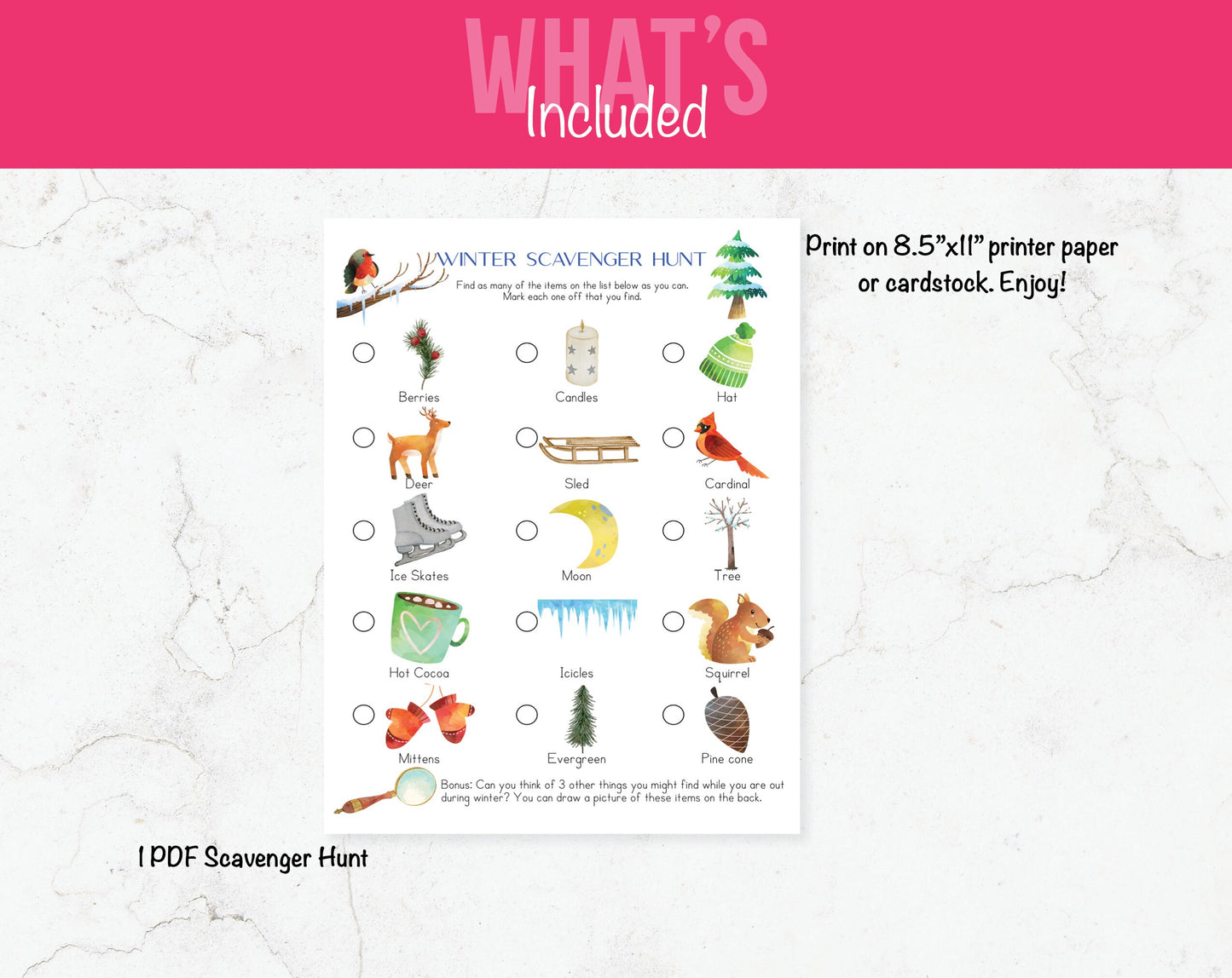 Winter Scavenger Hunt