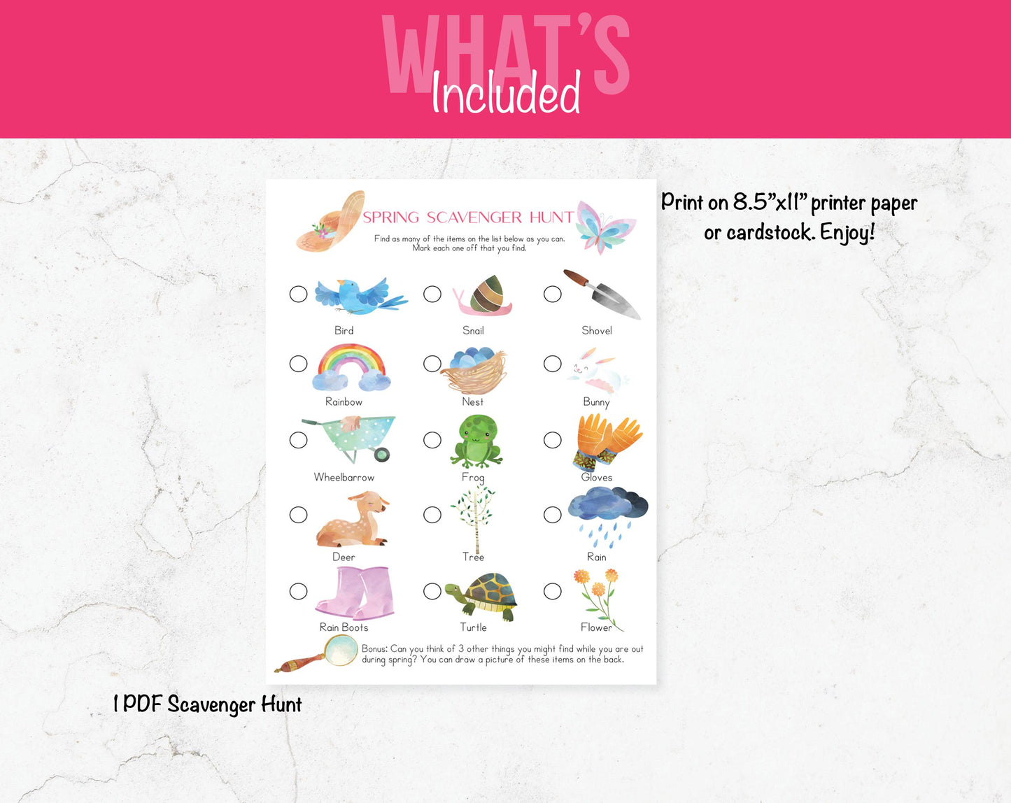 Spring Scavenger Hunt