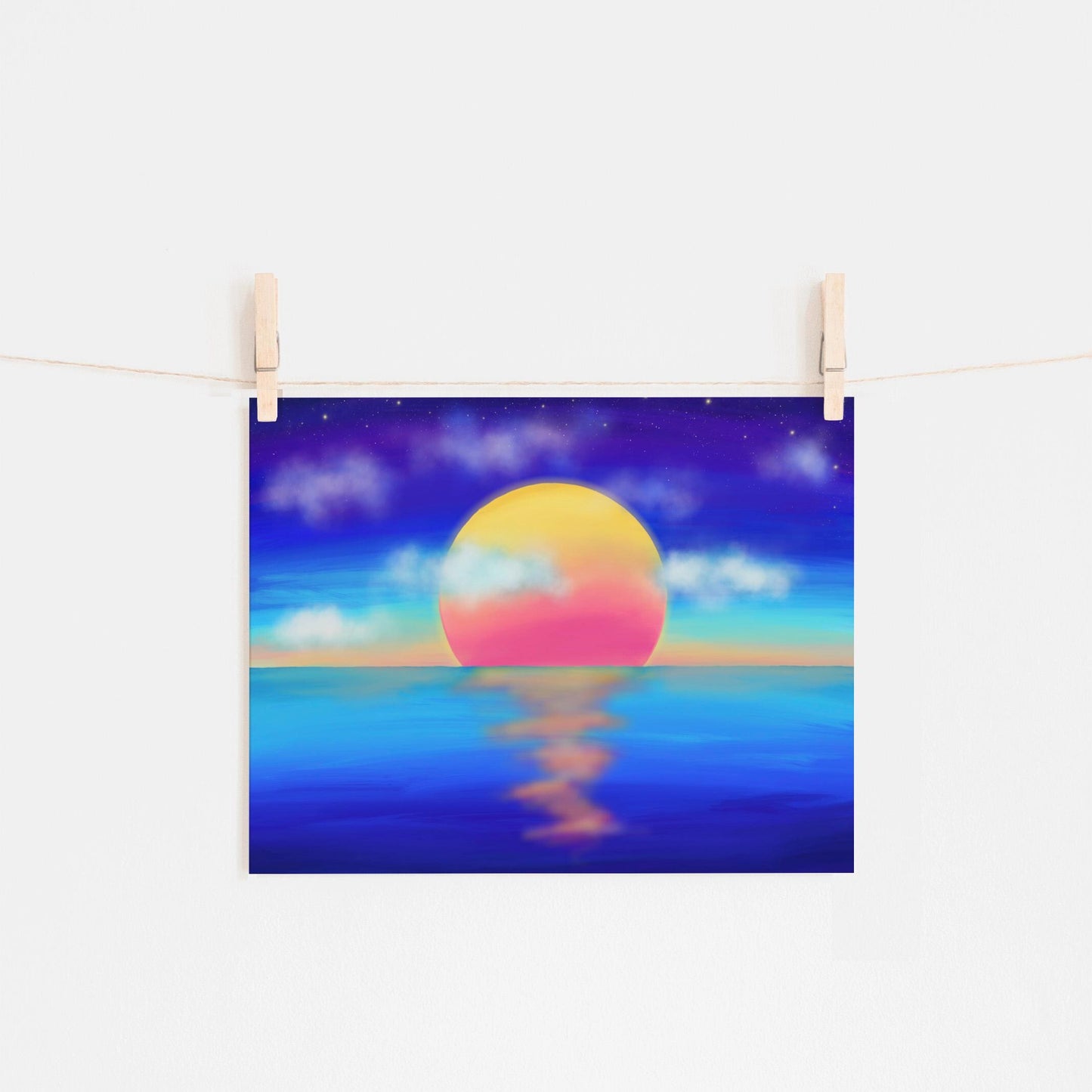 Sunset on the Lake Print