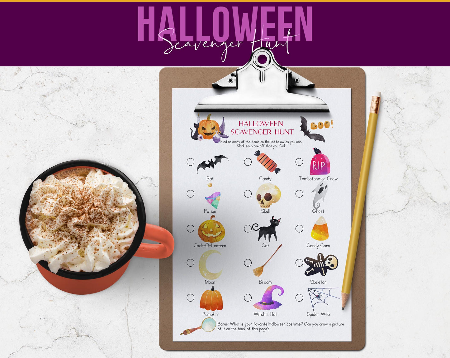 Halloween Scavenger Hunt