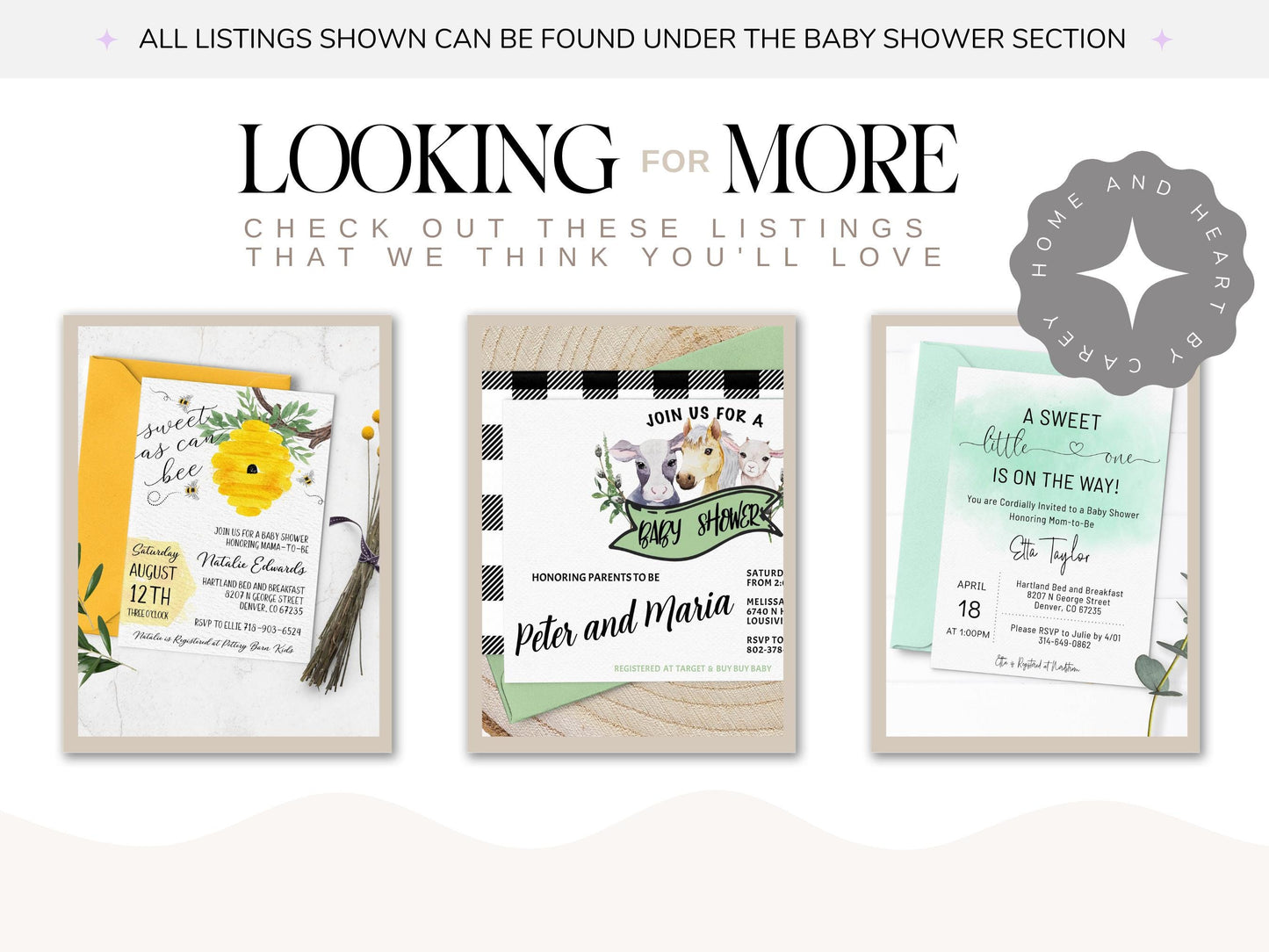 Bee Baby Shower Invitation, Boy