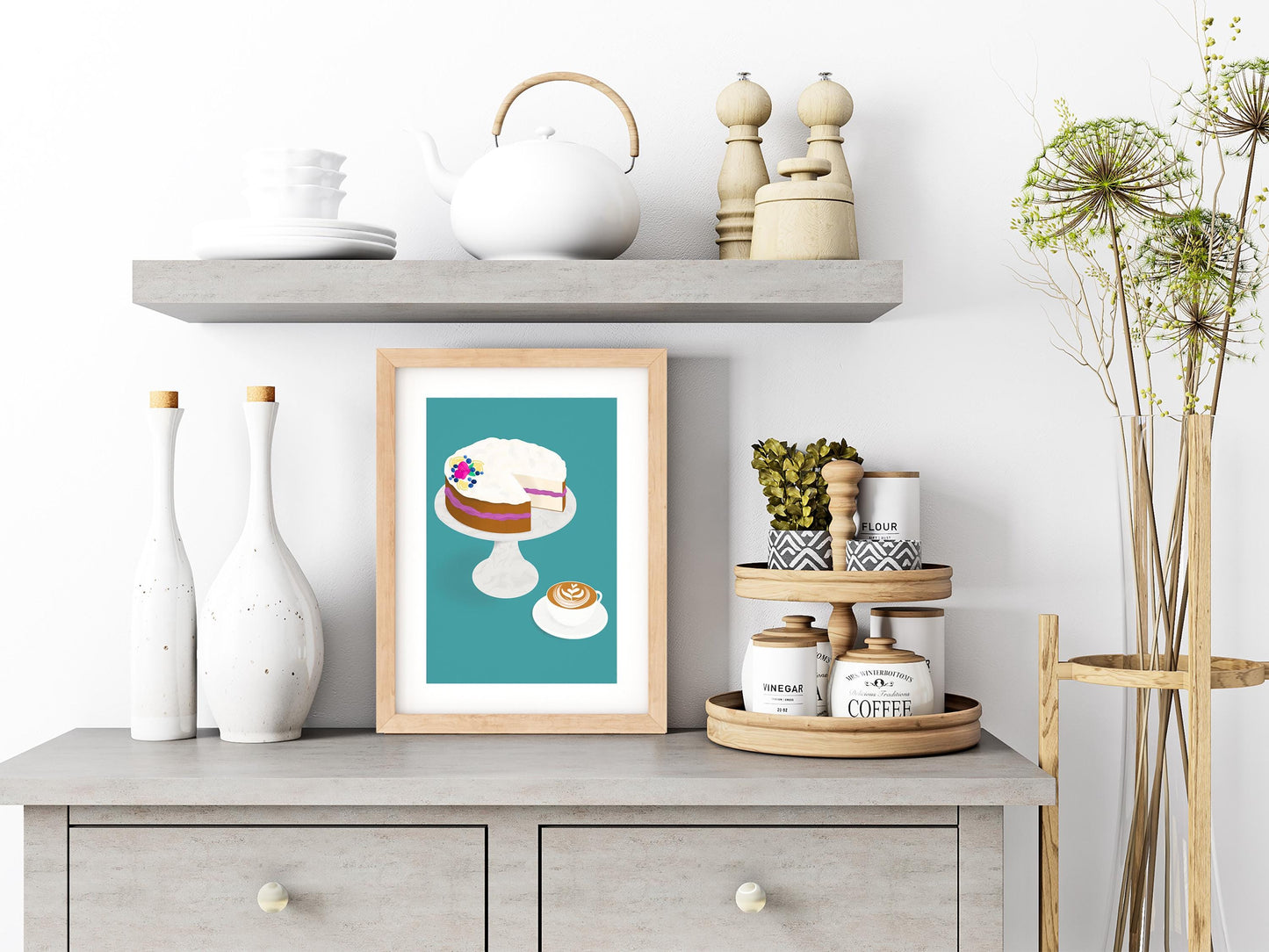 Cake and Coffee Print