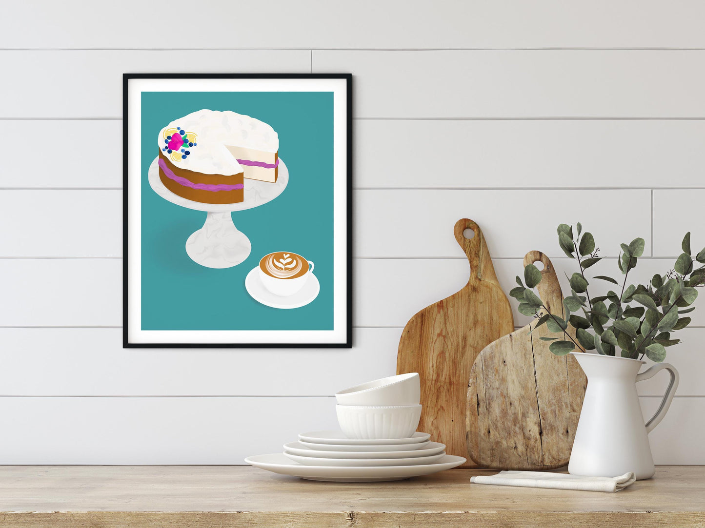 Cake and Coffee Print