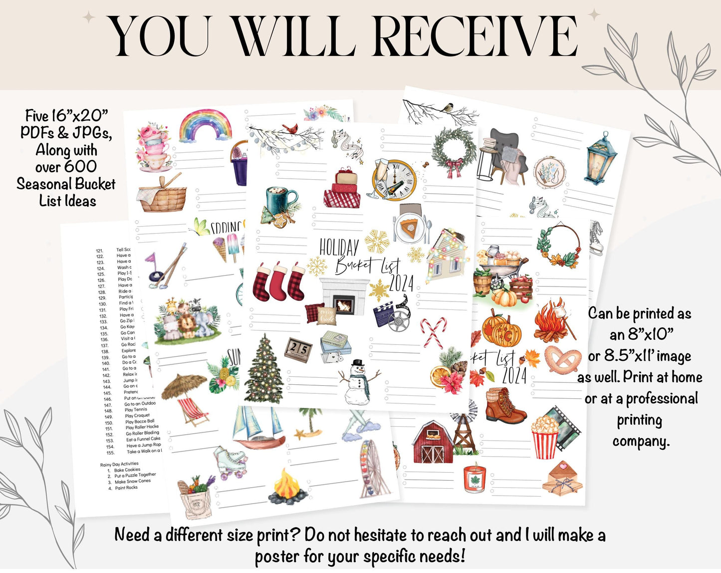 Seasonal Family Bucket List Bundle