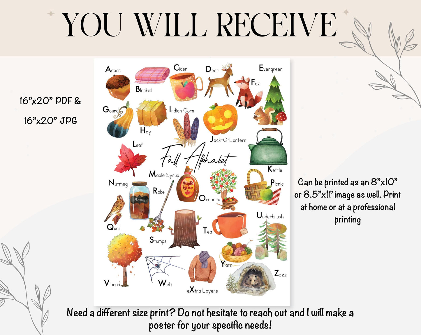 Fall ABC Poster
