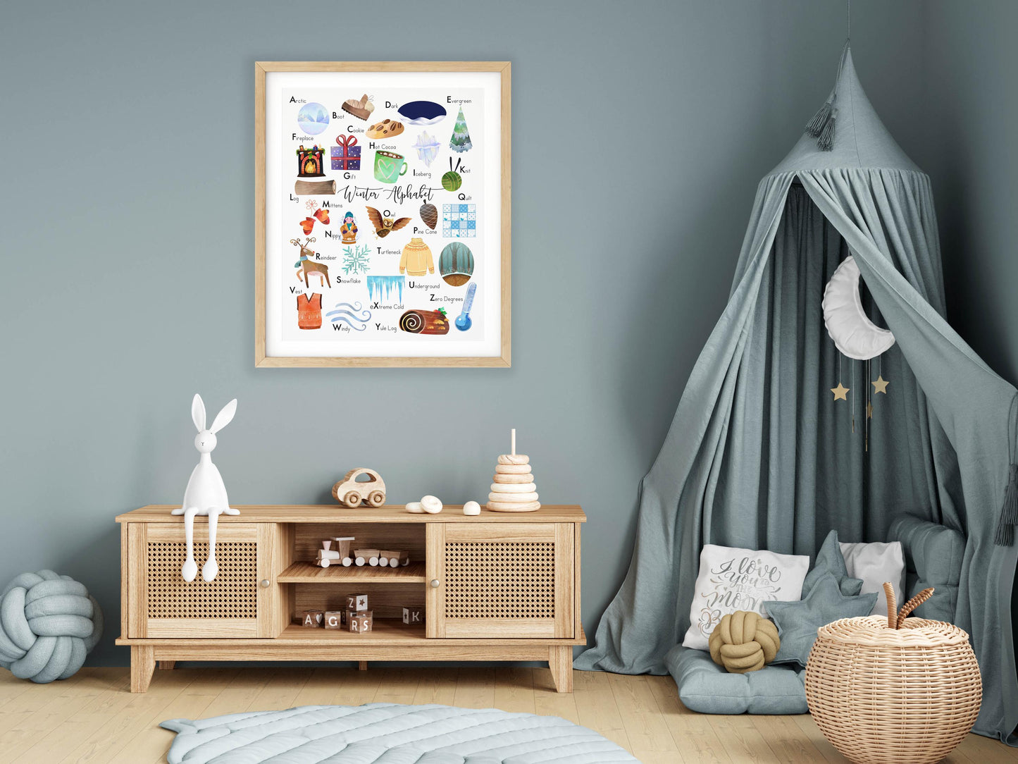 Winter Alphabet Poster