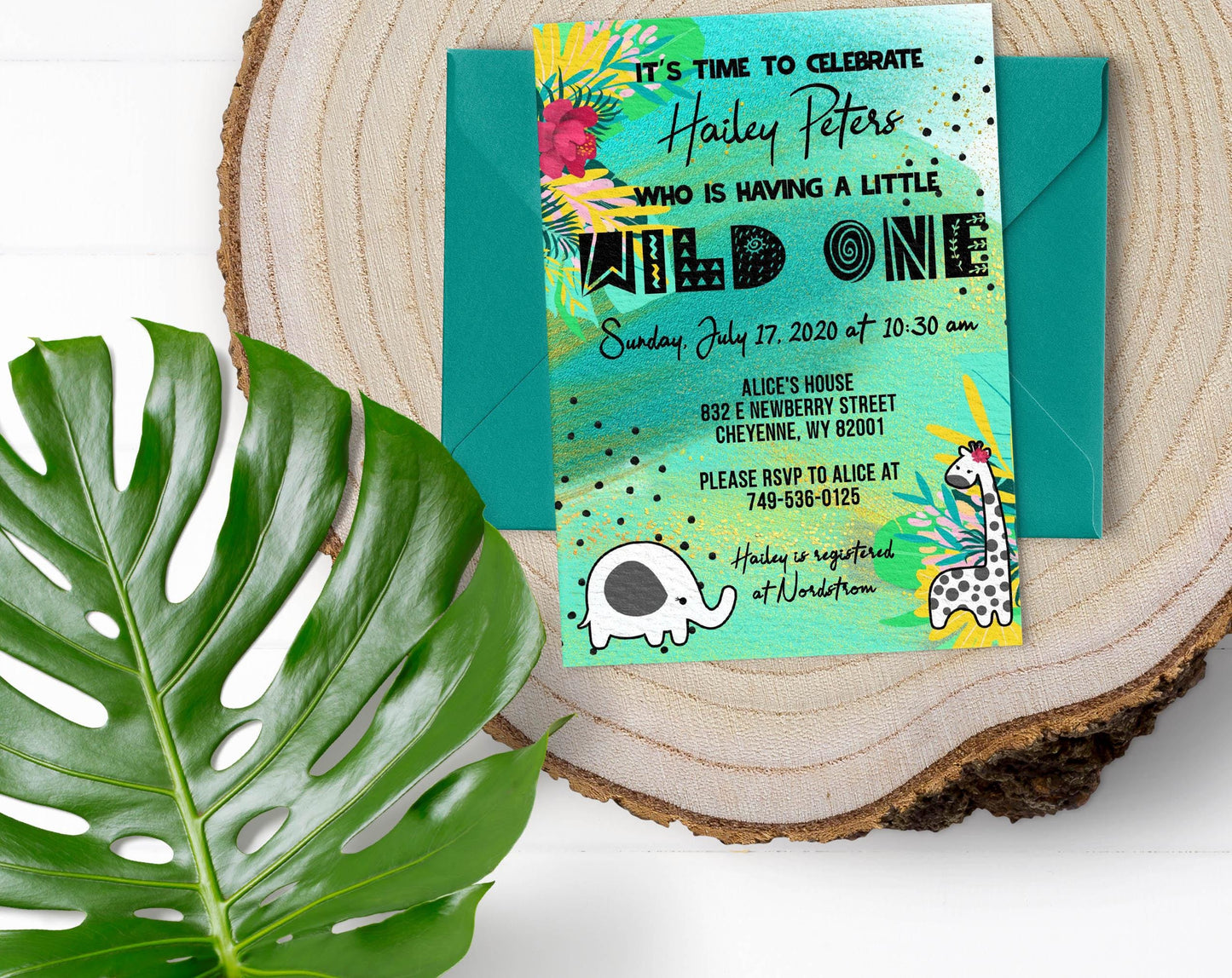Wild One Baby Shower Invitation, Gender Neutral