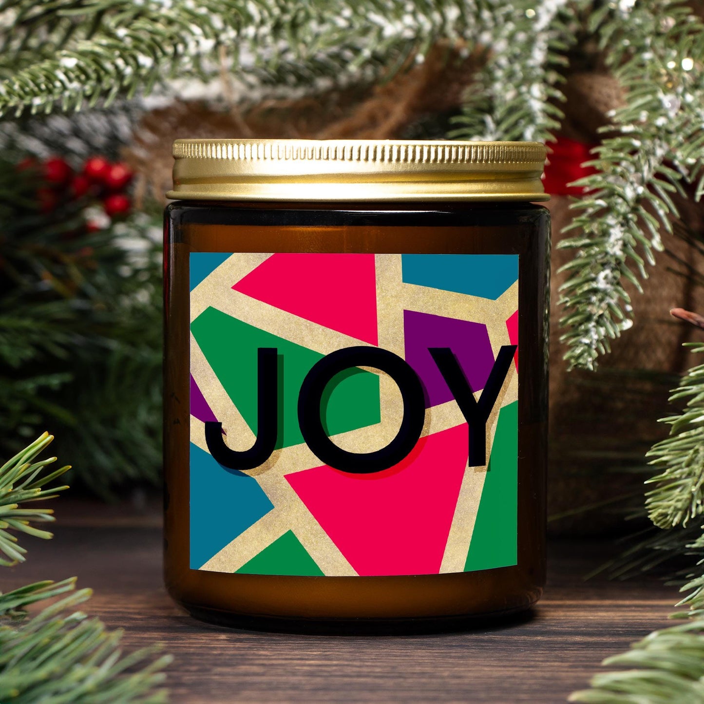 JOY Amber Jar Candle, 2 Size Options