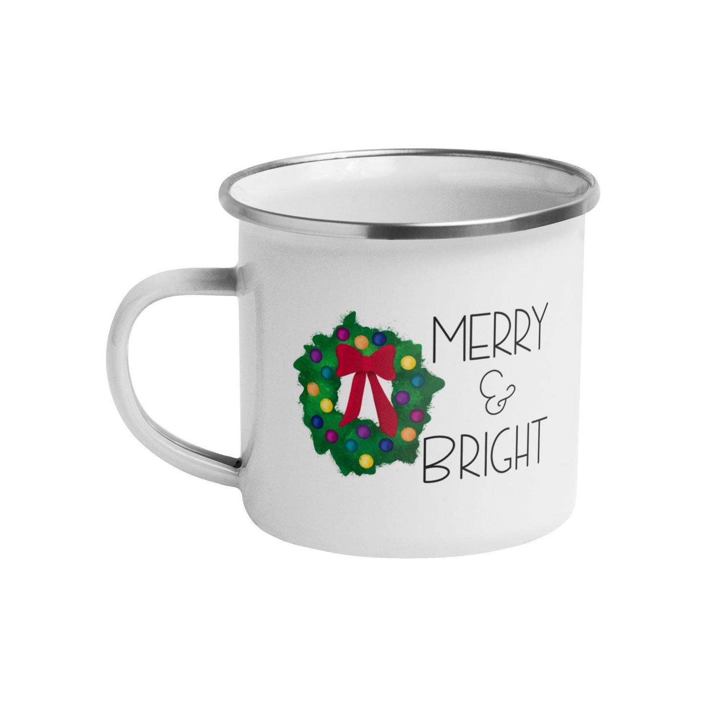 Merry and Bright 12 oz Camp Mug