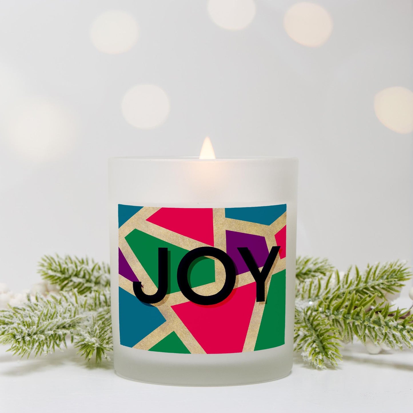 JOY Frosted Glass Candle 11 oz
