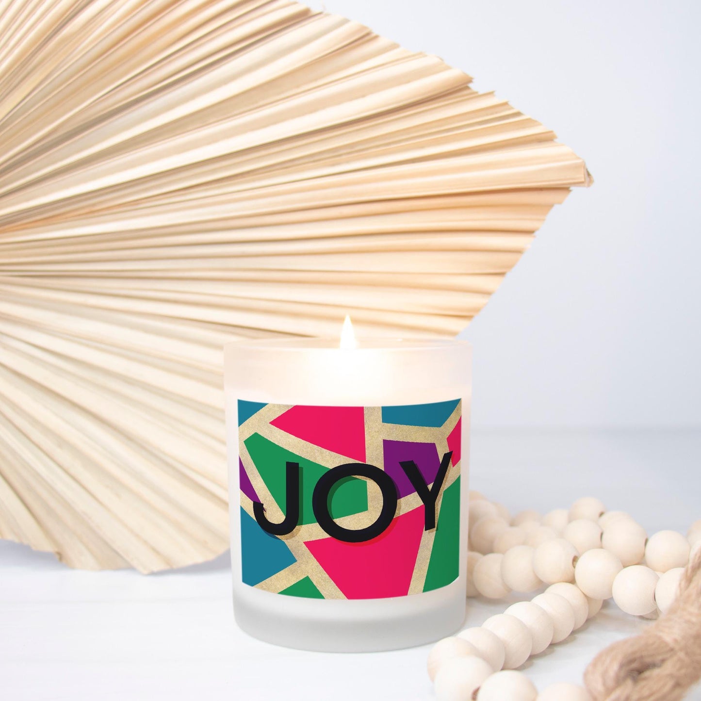 JOY Frosted Glass Candle 11 oz