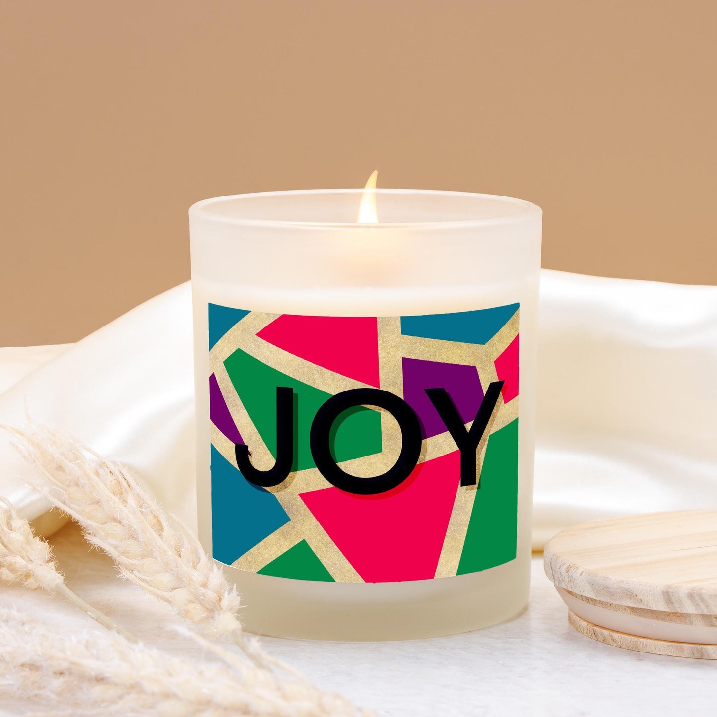 JOY Frosted Glass Candle 11 oz