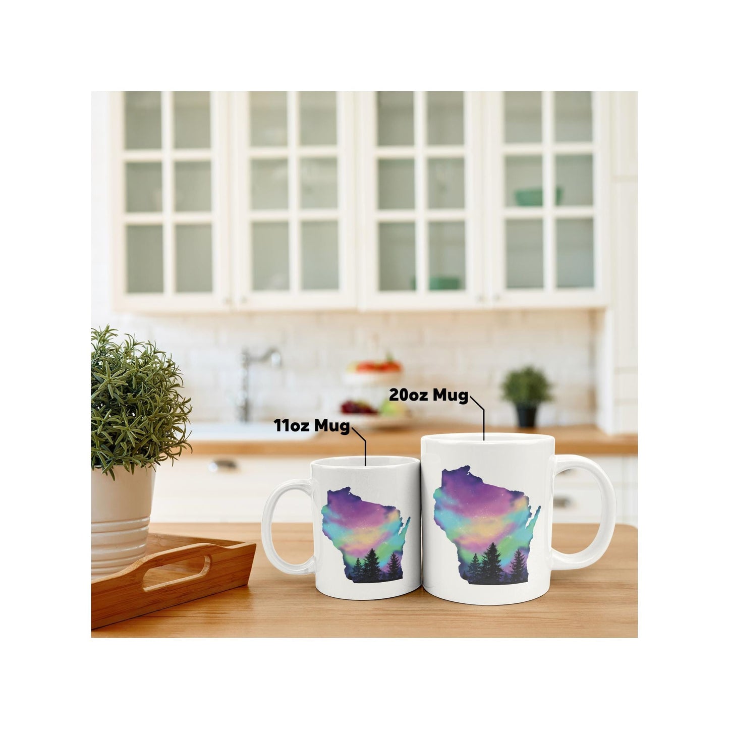 Wisconsin Northern Lights Mug