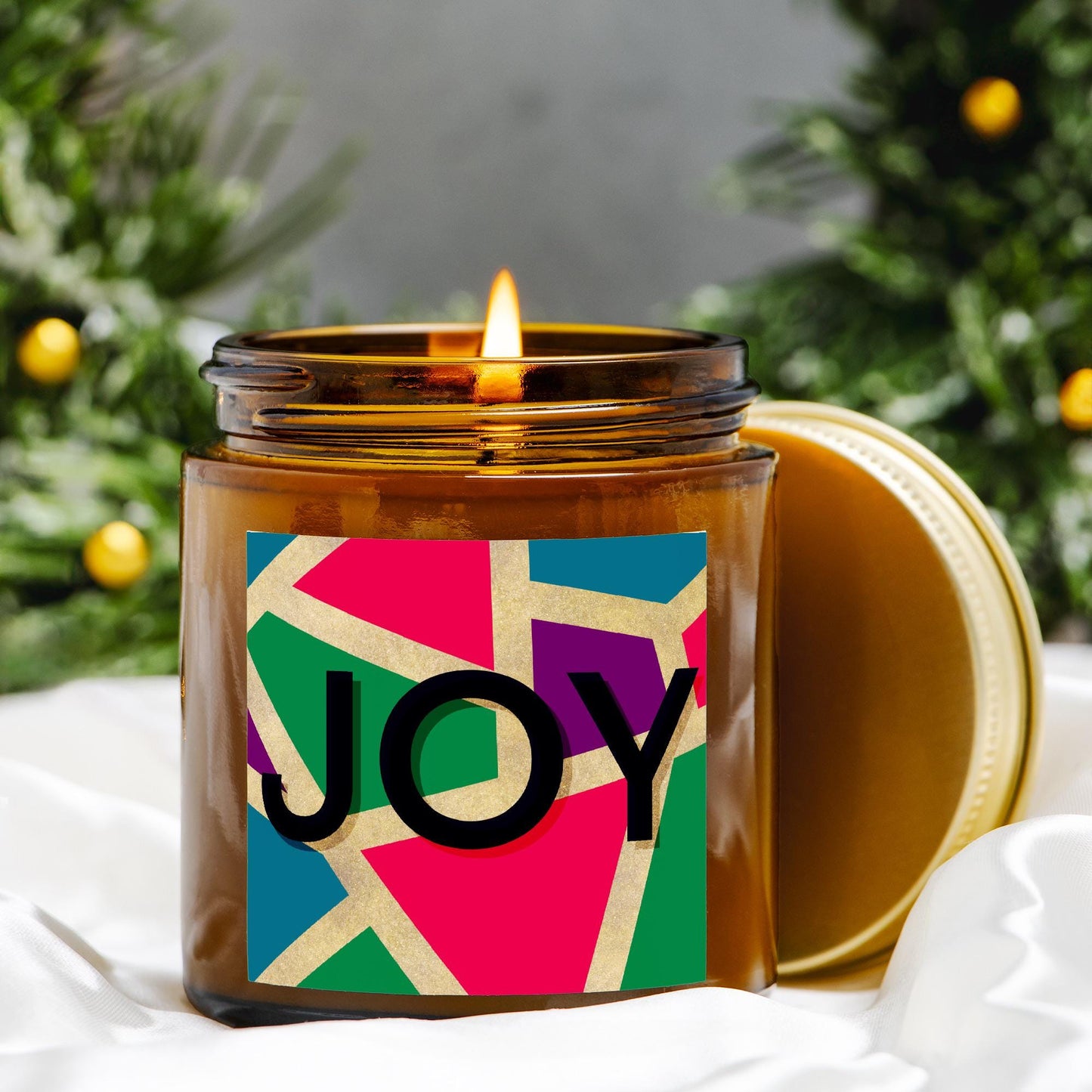 JOY Amber Jar Candle, 2 Size Options