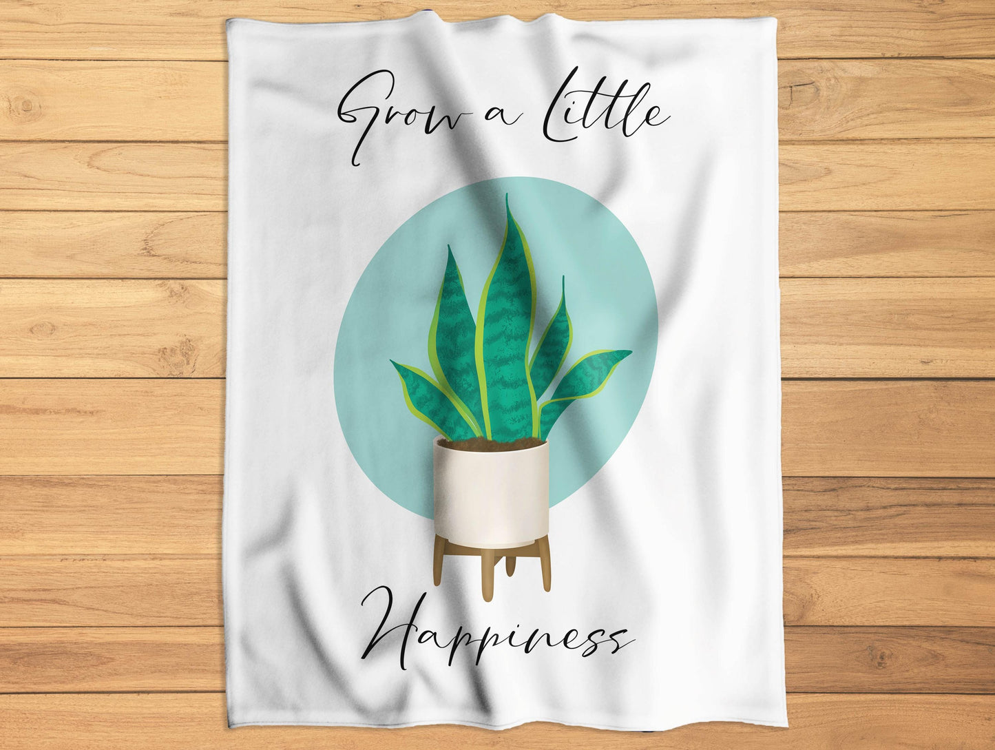 House Plant Inspirational Blanket, Available in Two Sizes