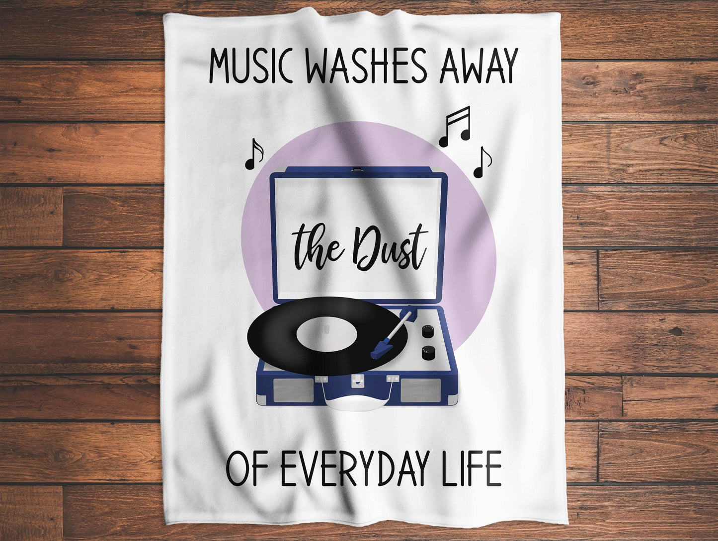 Vinyl Record Player Blanket, Available in Two Sizes