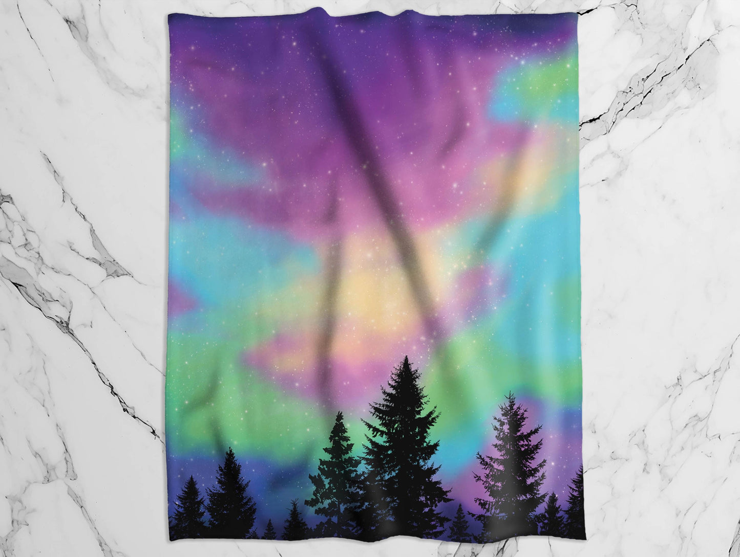 Northern Lights Minky Blanket, Available in Two Sizes