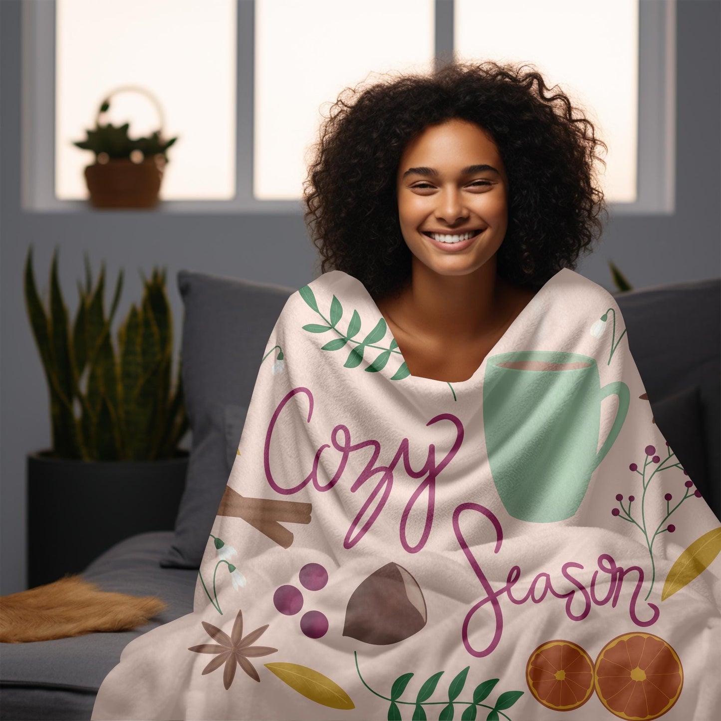 Cozy Season Minky Blanket, Available in Two Sizes