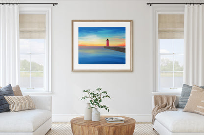 Pierhead Lighthouse Milwaukee, WI Print