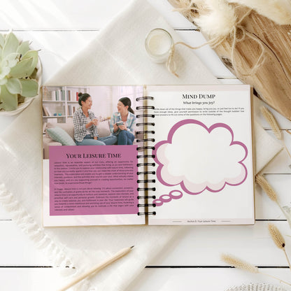 Hygge-Inspired Self-Discovery Workbook: Relationship to Self - Printable