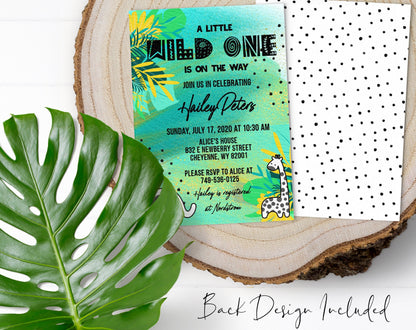Wild One Baby Shower Invitation, Gender Neutral