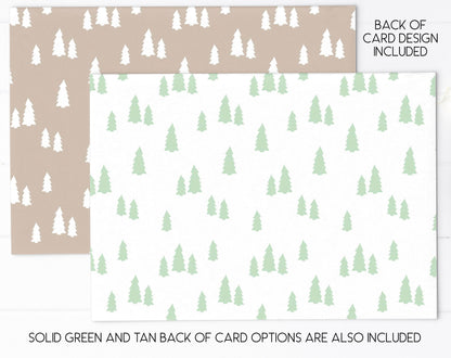 Bear Woodland Baby Shower Invitation Gender Neutral, WMBByS