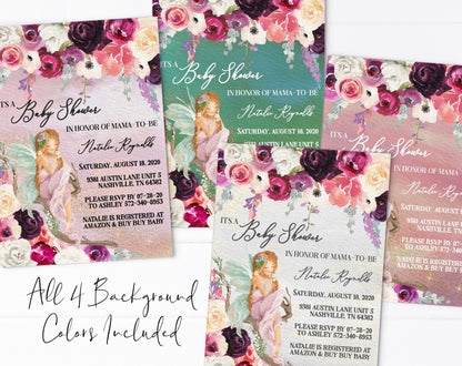Woodland Fairy Baby Shower Invitation