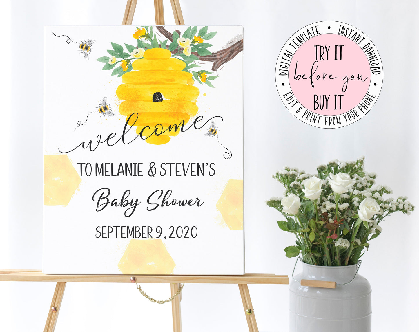 Bee Baby Shower, Find The Guest Game