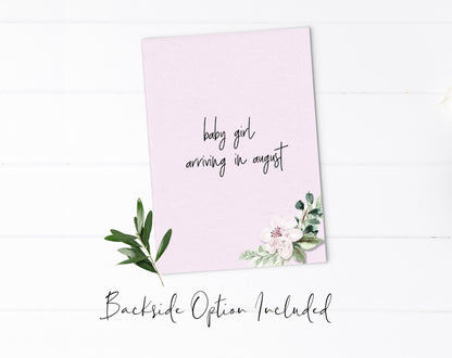 Greenery and Floral Balloon Baby Shower Invitation