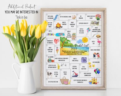 Customizable Summer Scavenger Hunt