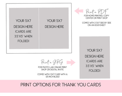 Bee Baby Shower Thank You Card, Gender Neutral