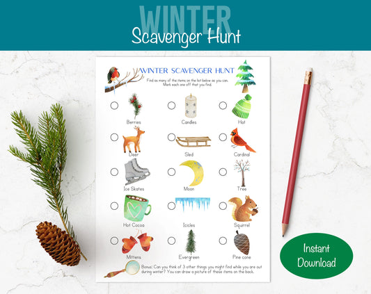 Winter Scavenger Hunt