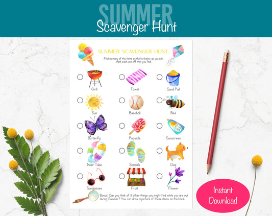 Summer Scavenger Hunt