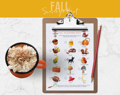 Fall Scavenger Hunt