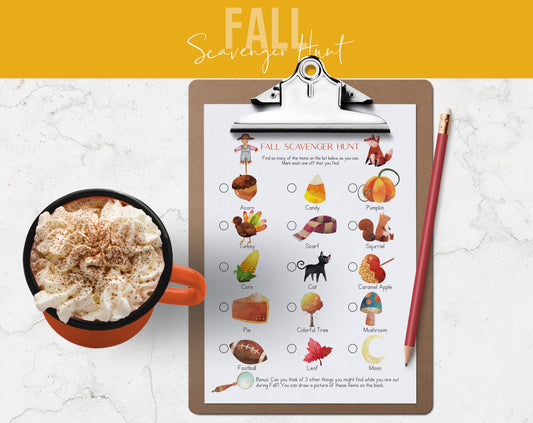 Fall Scavenger Hunt