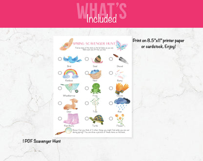 Spring Scavenger Hunt