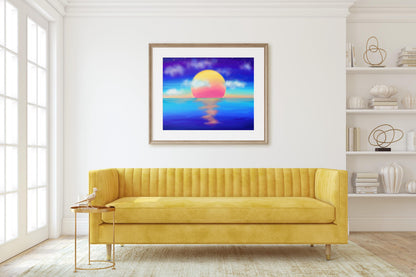 Sunset on the Lake Print
