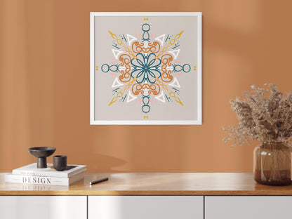 Boho Mandala-Inspired Geometric Print